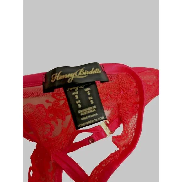 Honey Birdette Gabrielle Thong Pink - Picture 4 of 4